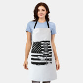 Disk Golf American Flag Schürze (Getragen)