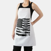 Disk Golf American Flag Schürze (InSitu)