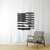 Disk Golf American Flag Wandteppich (Beispiel)