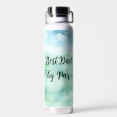 Disk Golf Basket | Bester Vater von Par Trinkflasche (Rückseite)