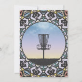 Disk Golf Basket Feiertagskarte (Vorderseite)