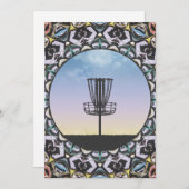 Disk Golf Basket Feiertagskarte (Vorne/Hinten)