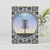 Disk Golf Basket Feiertagskarte (Stehend Vorderseite)