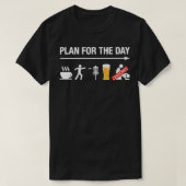 Disk Golf Basket Frisbee Golfing Frolf Kaffeebär T-Shirt (Design vorne)