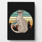 Disk Golf Basket Funny Cat Gift Player Fotoplatte (Vorderseite)