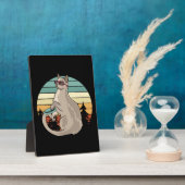 Disk Golf Basket Funny Cat Gift Player Fotoplatte (Seite)