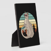 Disk Golf Basket Funny Cat Gift Player Fotoplatte (Seite)
