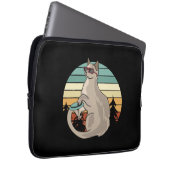Disk Golf Basket Funny Cat Gift Player Laptopschutzhülle (Vorne Rechts)