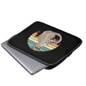 Disk Golf Basket Funny Cat Gift Player Laptopschutzhülle (Vorne Knopf)