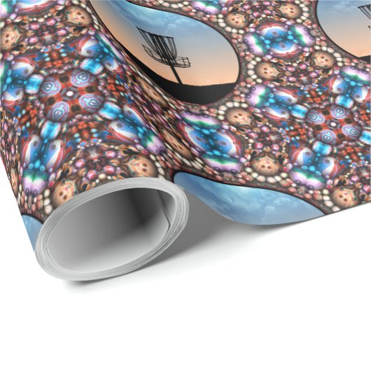 Disk Golf Basket Geschenkpapier (Rolleneckpunkt)