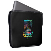 Disk Golf Basket - Hippie Rainbow Gift Laptopschutzhülle (Vorne Rechts)