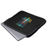 Disk Golf Basket - Hippie Rainbow Gift Laptopschutzhülle (Vorne Knopf)