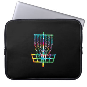 Disk Golf Basket - Hippie Rainbow Gift Laptopschutzhülle