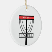 Disk Golf Basket Keramik Ornament (Rechts)