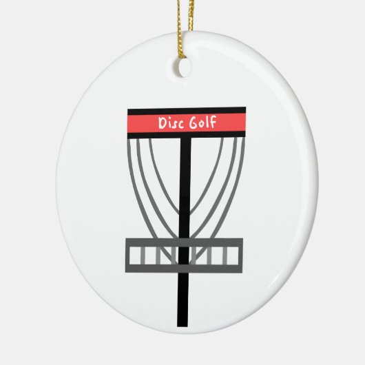 Disk Golf Basket Keramik Ornament (Links)