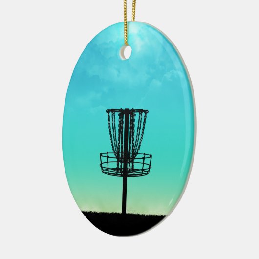 Disk Golf Basket Keramikornament (Links)