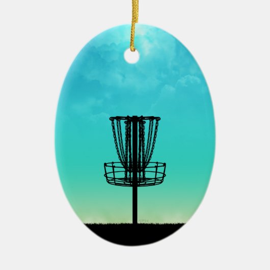 Disk Golf Basket Keramikornament (Vorne)
