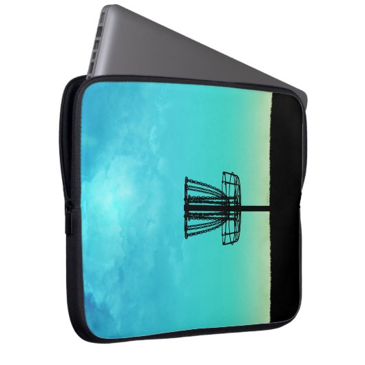 Disk Golf Basket Laptopschutzhülle (Vorne Rechts)
