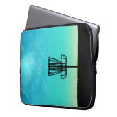 Disk Golf Basket Laptopschutzhülle (Vorderseite Links)