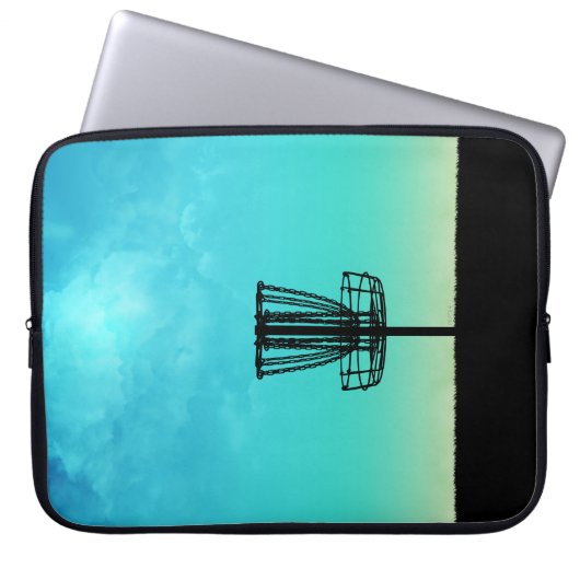 Disk Golf Basket Laptopschutzhülle (Vorderseite)