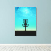 Disk Golf Basket Leinwanddruck (Insitu (Holzboden))