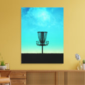 Disk Golf Basket Leinwanddruck (Insitu (Wohnzimmer))