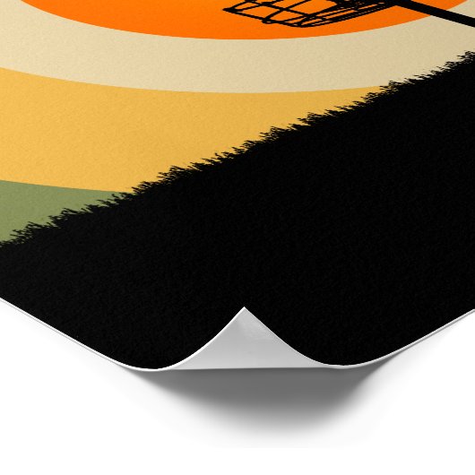 Disk Golf Basket Poster (Ecke)