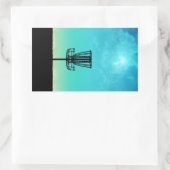 Disk Golf Basket Rechteckiger Aufkleber (Tasche)