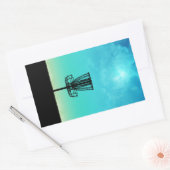 Disk Golf Basket Rechteckiger Aufkleber (Umschlag)