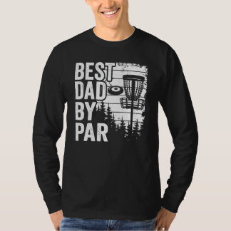 Disk Golf Basket Retro Daddy Vintager bester Vater T-Shirt