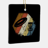 Disk Golf Basket Retro Keramikornament (Rechts)