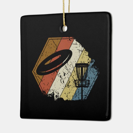 Disk Golf Basket Retro Keramikornament (Links)