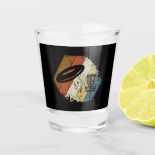 Disk Golf Basket Retro Schnapsglas