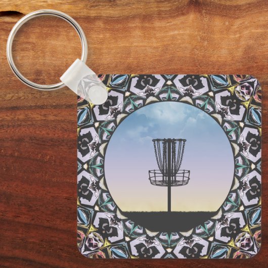 Disk Golf Basket Schlüsselanhänger (Vorderseite)