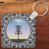 Disk Golf Basket Schlüsselanhänger (Rückseite)