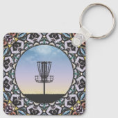 Disk Golf Basket Schlüsselanhänger (Rückseite)