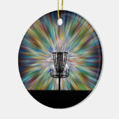 Disk Golf Basket Silhouette Keramikornament (Links)
