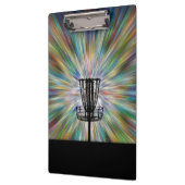 Disk Golf Basket Silhouette Klemmbrett (Links)