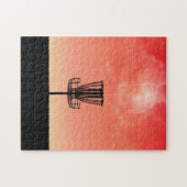 Disk Golf Basket Silhouette Puzzle (Horizontal)