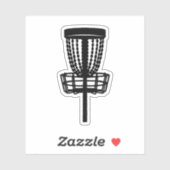 Disk Golf Basket Sticker (Blatt)