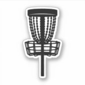 Disk Golf Basket Sticker (Vorderseite)