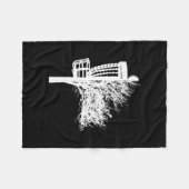 Disk Golf Basket Tree  Fleecedecke (Vorderseite (Horizontal))