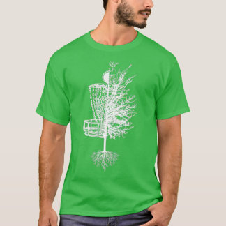 Disk Golf Basket Tree Frisbee Golf Hoodie T-Shirt