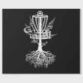 Disk Golf Basket Tree Frisbee Root Geschenkpapier (Flach)