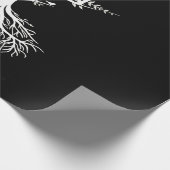 Disk Golf Basket Tree Frisbee Root Geschenkpapier (Ecke)