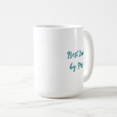 Disk Golf Basket und Pine Trees Blau und Grün Kaffeetasse (VorderseiteRechts)