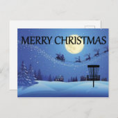 Disk Golf Basket Weihnachtskarte Einladungspostkarte (Vorne/Hinten)