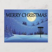 Disk Golf Basket Weihnachtskarte Einladungspostkarte (Vorderseite)