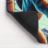 Disk Golf Bigfoot im Wald Mousepad (Ecke)