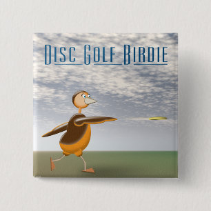 Disk Golf Birdie Button